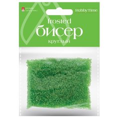 Бисер круглый "Frosted", 2 мм, 60 грамм, цвет светло-зеленый, №19 Альт