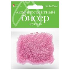 Бисер круглый "Люминесцентный", 2 мм, 60 грамм, цвет розовый, №14 Альт