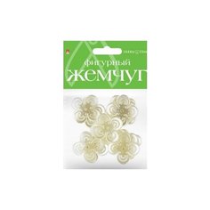 Бусины фигурные под жемчуг "Фиалки", 29 мм Альт