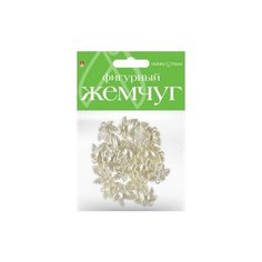 Бусины фигурные под жемчуг "Листочки", 21 мм Альт