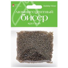 Бисер круглый "Люминесцентный", 2 мм, 60 грамм, цвет янтарный, №22 Альт