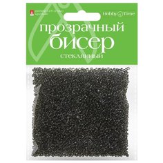 Бисер круглый "Прозрачный", 2 мм, 60 грамм, цвет серый, №10 Альт