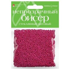Бисер матовый, стеклянный, 2 мм, 60 грамм (розовый №15) Альт