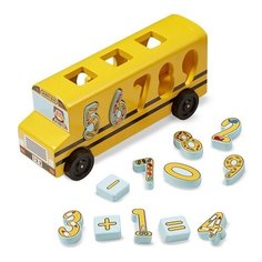 Деревянный автобус сортировщик-цифры Melissa & Doug