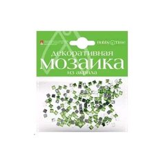 Мозаика декоративная из акрила, цвет: зеленый Альт