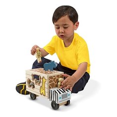 Деревянная игрушка "Сортировщик-грузовик, Сафари" Melissa & Doug