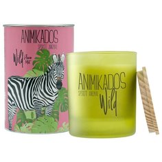 Свеча ароматическая Ambientair Zebra - цветочный Wild 40 ч