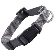 Ошейник со светоотражающей строчкой (серый), 25 x 450-680 мм Triol