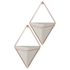 Декор для стен Umbra Trigg малый бетон-медь