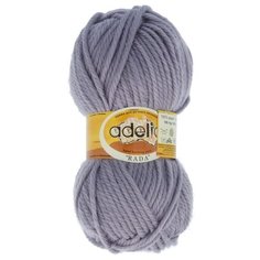 Пряжа Adelia "RADA" 100% акрил №045 серый - 10 мотков по 100 г