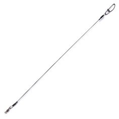 Поводки титановые Lucky John Pro Series "X-Twitch" с вертлюгом и застежкой до 20 кг, 20 см (2 штуки)