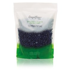 Воск для депиляции DEPILFLAX100 синий/blue пленочный 1000 г