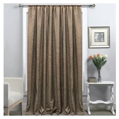 Портьера Лен 102 200*270 см коричневый Amore Mio