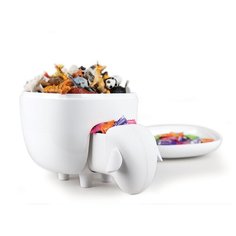 Держатель для ватных дисков Sheep белый Qualy