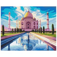 Наборы "ФРЕЯ" кристальная (алмазная) мозаика ALVK-31 "Тадж-Махал" 50 х 40 см
