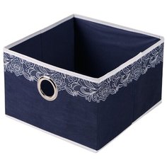 Короб для хранения "Кружево", Д280 Ш280 В180, индиговый Handy Home