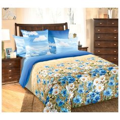 Постельное белье «Васильки», перкаль (Евро) Королевское искушение