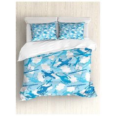 Комплект постельного белья "Воздушные перелеты", 1,5-спальный (пододеяльник+2 наволочки) Ambesonne