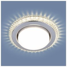 Встраиваемый точечный светильник с LED подсветкой Elektrostandard 3031 GX53 CL прозрачный