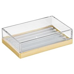 Мыльница Clarity золотистый пластик Inter Design