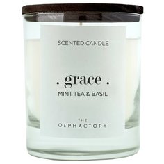 Свеча ароматическая Ambientair The Olphactory GRAСE Black Мята и базилик 40ч