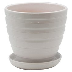 Керамический горшок с подставкой, 2,4л., Д175 Ш175 В165, белый Engard