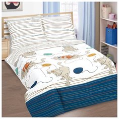 Детское постельное белье Мягкие лапки, 1,5 спальное, поплин Артпостель