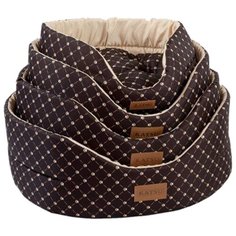 Лежак для собак и кошек KATSU YOHANKA SHINE CAT PAW коричнево-бежевый, 46х32х18 см