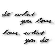 Надпись Декоративная Umbra Do What You Love Настенная Черная