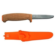 Нож Morakniv Floating Serrated Knife, нержавеющая сталь, пробковая ручка