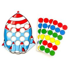 WoodlandToys Мозаика Ракета, 067113