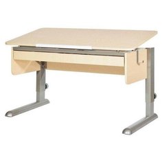 Стол детский Астек-Элара Моно-2 с выдвижным органайзером 112x58 см береза/береза/серый