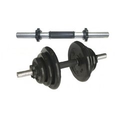 Гриф гантельный Титан d 31 мм обрезиненная ручка/гайка L400 мм Titan