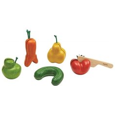 Набор овощей и фруктов PlanToys "Нарежь" (3495)