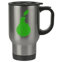 Автомобильная термокружка Зеленая груша надкусанная (почти apple) Drabs