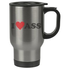 Автомобильная термокружка I love ass , Я люблю задницы Drabs