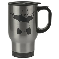 Автомобильная термокружка Панда с пистолетами Drabs