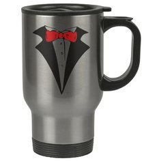 Автомобильная термокружка Красная бабочка на воротнике Drabs