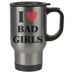 Автомобильная термокружка I love bad girls Drabs
