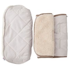 Муфта для рук Mammie шерсть/ эко замша, цвет экрю