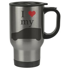 Автомобильная термокружка Я люблю мою машину Drabs