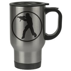 Автомобильная термокружка Человек с автоматом Drabs