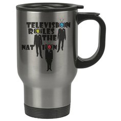Автомобильная термокружка Television rules , Телевизор управляет Drabs