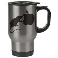 Автомобильная термокружка Мышь есть яблоко Apple Drabs