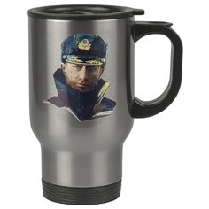 Автомобильная термокружка Путин, моряк в фуражке Drabs