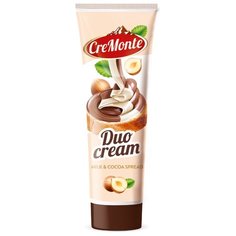 Паста молочно-ореховая CreMonte Duo с добавлением какао туба, 350 г
