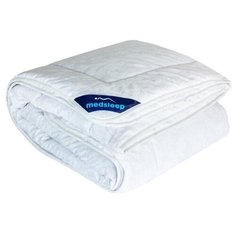 Medsleep / Одеяло Skylor, льняное волокно и микроволокно «Лебяжий пух» Ultra Soft 1,5 спальный, 140x200, Всесезонное, с наполнителем Лен, Лебяжий пух