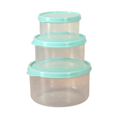 Доляна Набор контейнеров 1333868/1333869/1333870, бирюзовый