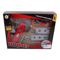 Набор игровой детский "Инструменты", дисковая пила, отвертка, очки, элементы для соединения и др. Компания Друзей