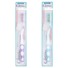 Комплект 2 шт Pasta del Capitano Зубная щетка Отбеливание (мягкая щетина) цвет фиолетовый и голубой